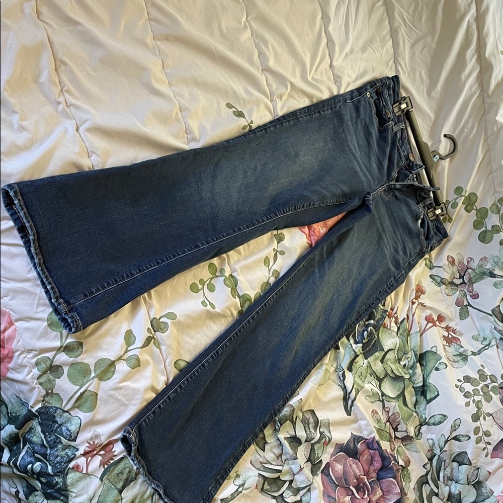 American Eagle Outfitters Dark Blue Flare Jeans